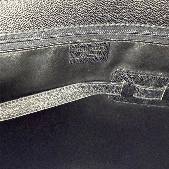 Nina Ricci Black Leather Envelope Bag - Picture 7 of 9